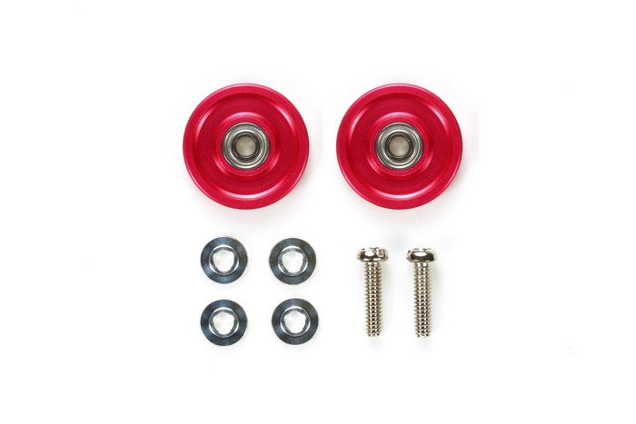 95048 13mm Ball-Race Rollers - Aluminum Ringless/Pink