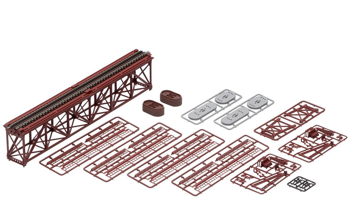 [PO JUNE 2021] 3266 Fine Track Single Track Deck Truss Bridge S2