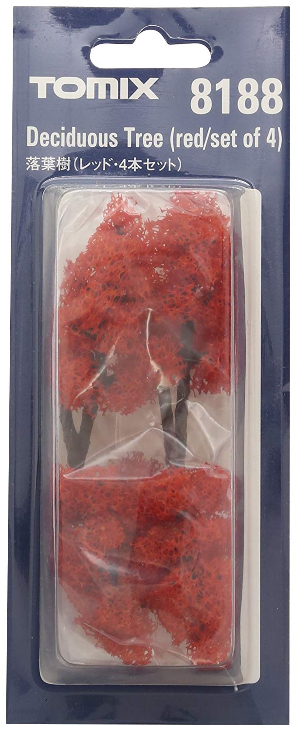 8188 Deciduous Tree (Red/Set of 4)