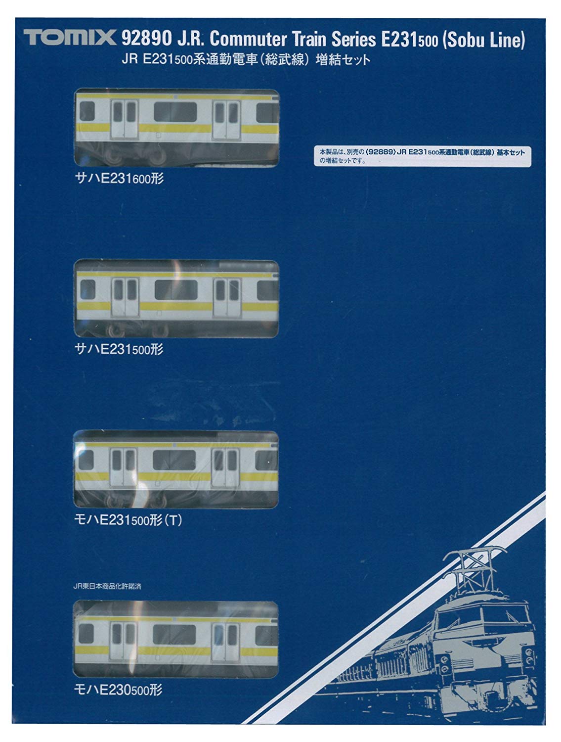 92890 J.R. Commuter Train Series E231-500 (Sobu Line) (Add-On 4-