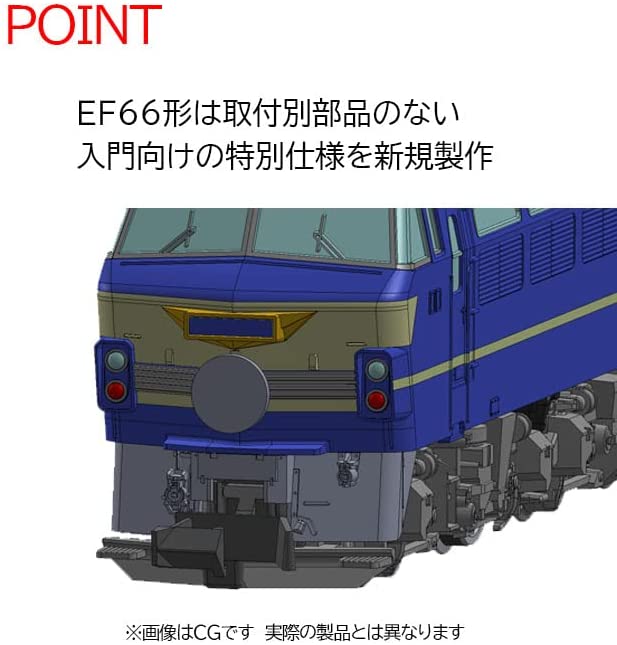[PO OCT 2022] 98388 J.R. Type EF66 Blue Train Set (Basic 3-Car S