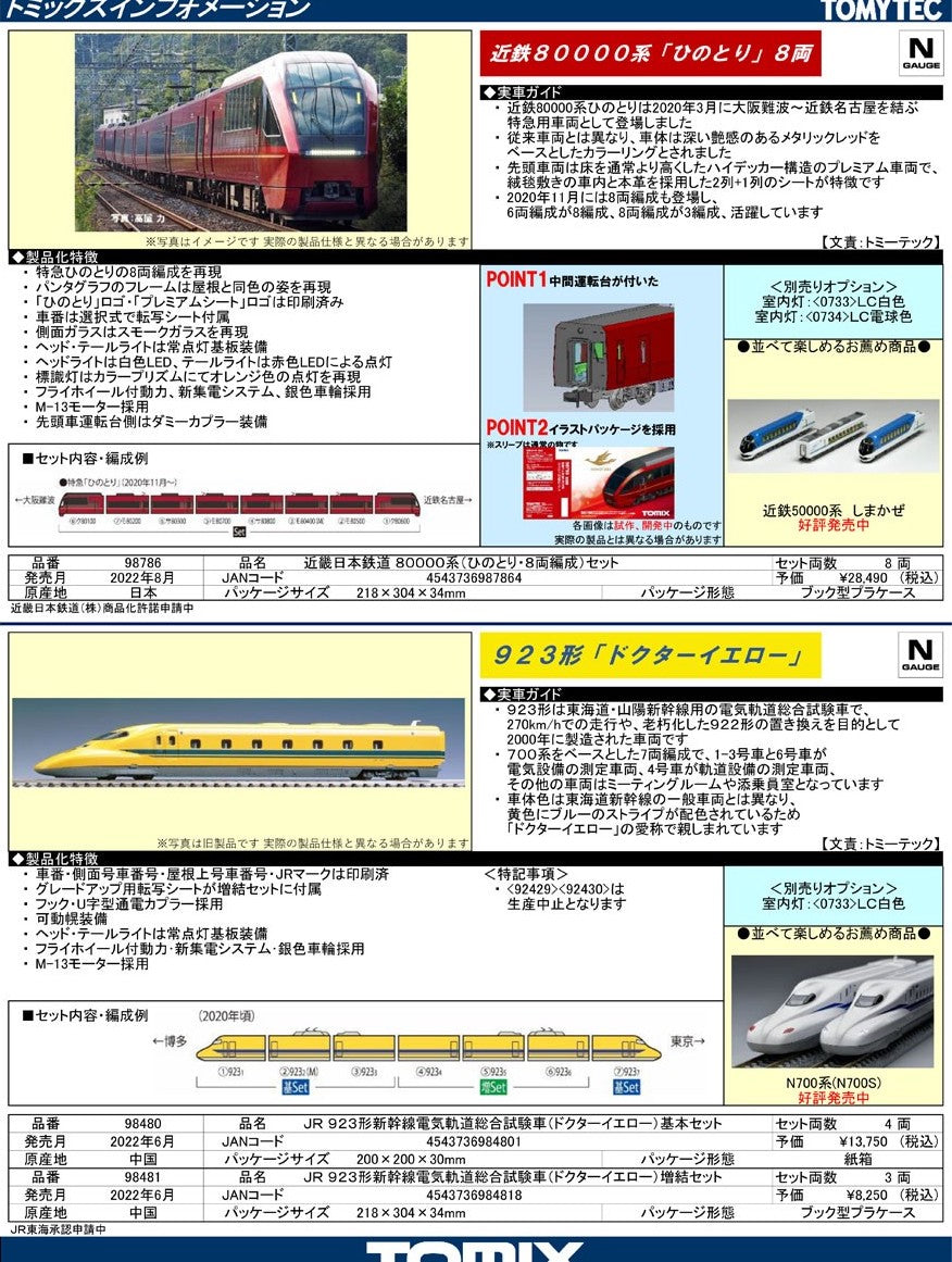 Banzai Hobby - Tomix 98480 JR Electricity and Track Inspection