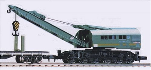 2772 JNR Crane Type SO80 Green w/ flat wagon Type CHIKI 7000