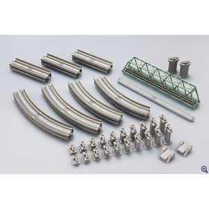 91027 Fine Track Rail Set Single Track Viaduct Set (C pattern)