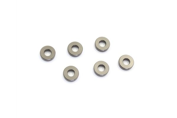 W0144GM Aluminum Collar (3x7x2mm/Gunmetal/6pcs)