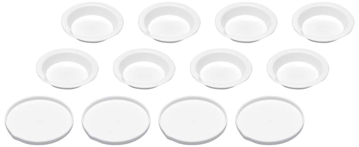 OM185 White Paint Dish Basic Type (8 Pieces)