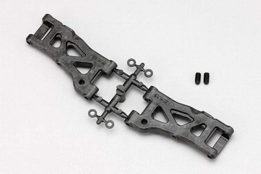 B10-008RGA Graphite molded rear lower suspension arm (57mm-Shoc