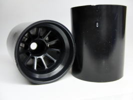 Z8004B F103  Rear Wheels Black 2pcs