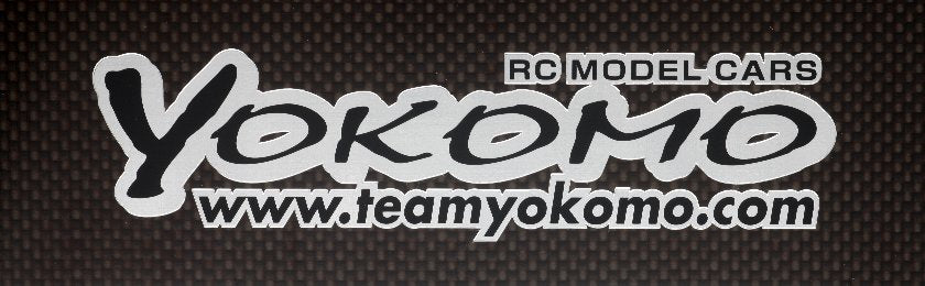 ZC-D14SBA Yokomo Logo Decal, Slv / Blk