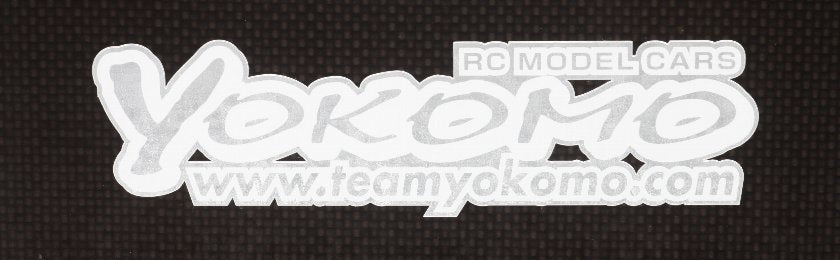 ZC-D14WSA Yokomo Logo Decal, Wht / Slv