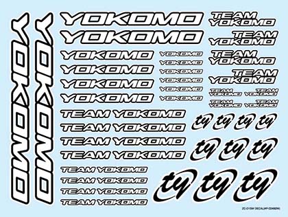 ZC-D15W Team Yokomo Decal Sheet (White)