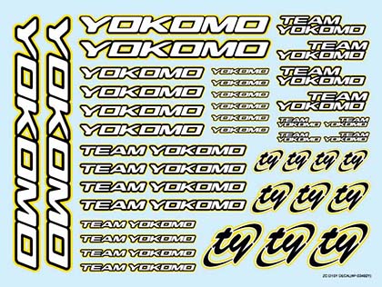 ZC-D15Y Team Yokomo Decal Sheet (Yellow)