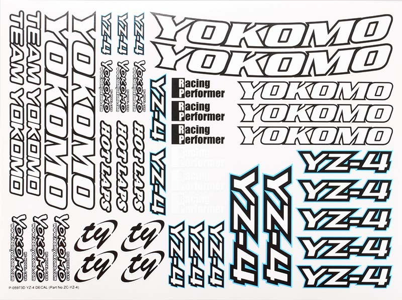 ZC-YZ-4A Decal sheet for YZ-4
