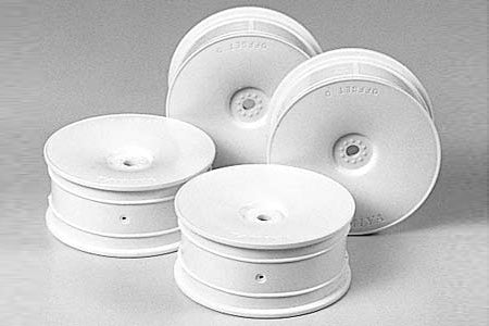 Tamiya RC Med.Narrow Dish Wheels - White (Offset 0)