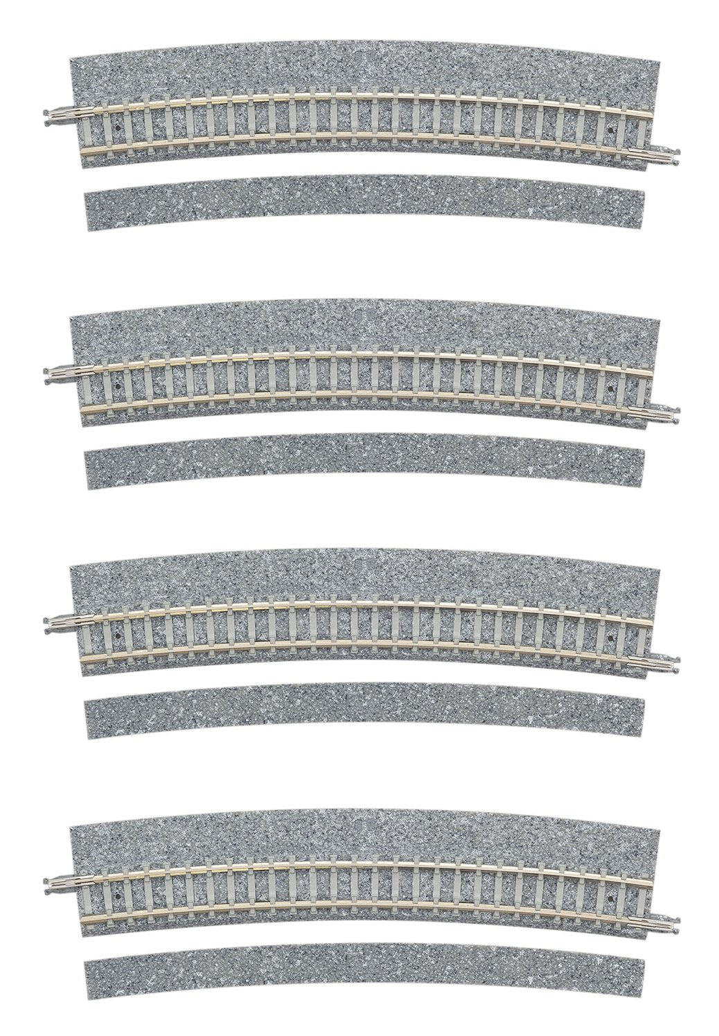 Fine Track Wide PC Curved Track C541-15-WP(F) (Set of 4)
