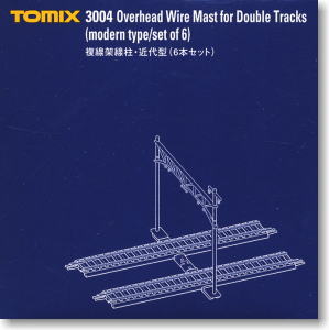 3004 Overhead Wire Mast for Double Tracks Modern-Type