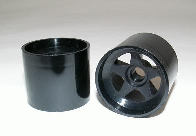 5 Spoke Wheels for Formula Tyres: Front / Black