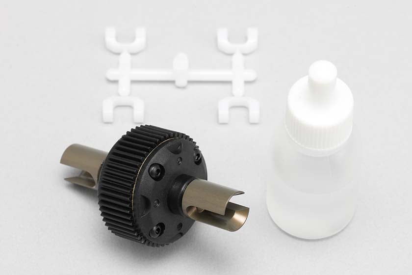 Y2-500GSAA Resin Bevel Gear Diff Assy (inc Aluminium Drive Cup)